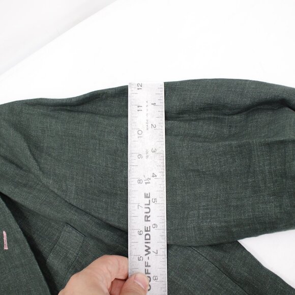 Studiosuits Sport Coat mens 40 Solbiati Tolomeo Linen Double Breasted peak lapel - Picture 12 of 16